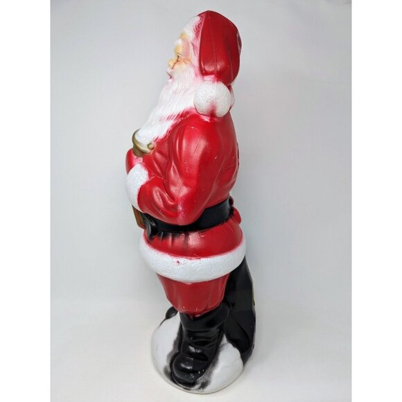 VTG 1969 Empire Santa Claus Lighted Blow Mold w/ Bell & Sack 19” ~ Made In USA - Picture 3 of 12